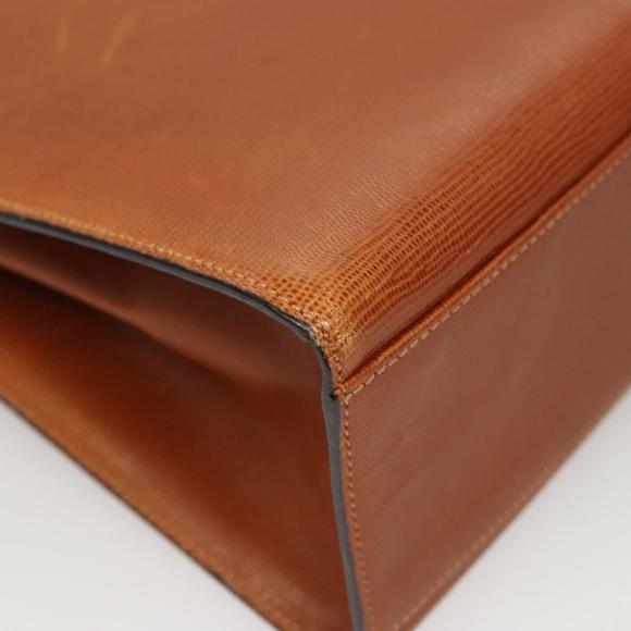 CELINE Hand Bag Leather Brown Gold Auth ep8641 - Picture 16 of 16